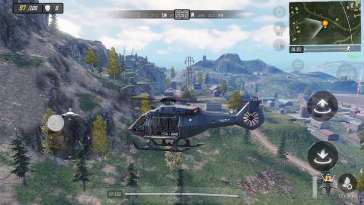 mobile control helicopter