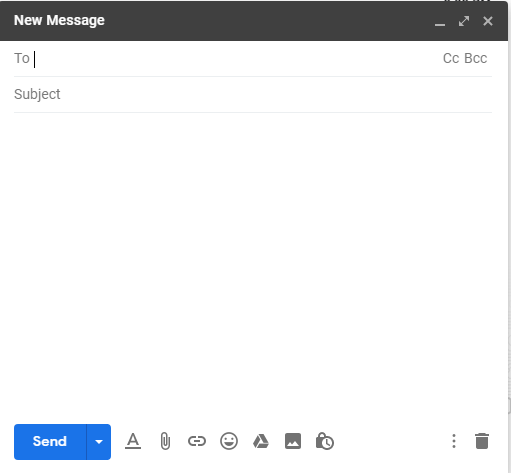 Now log into your Gmail account and compose a mail