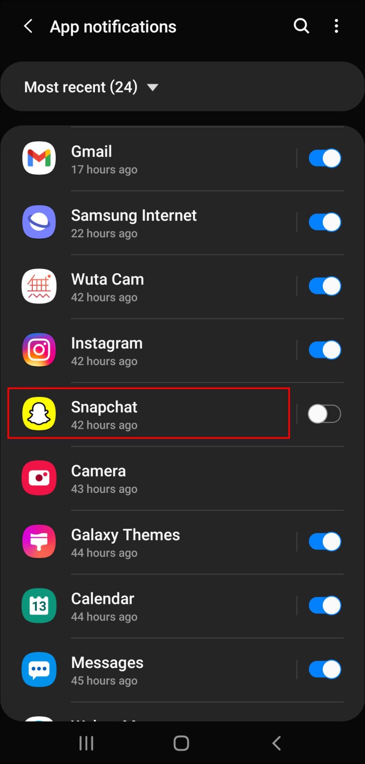 click on snapchat app