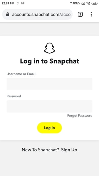 login with email and password