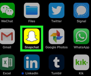 open snapchat app on your device